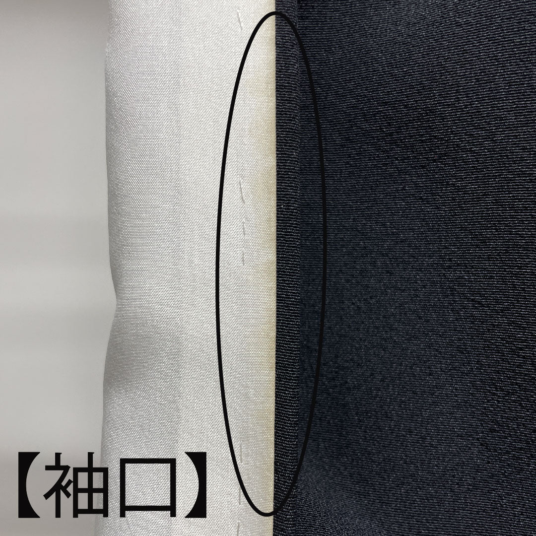 黒留袖 身丈150cm 裄丈63.5cm 袷 桐屋翠山工房 辻ヶ花 丸に沢瀉 正絹 Sランク 五つ紋 黒系 1111001122110