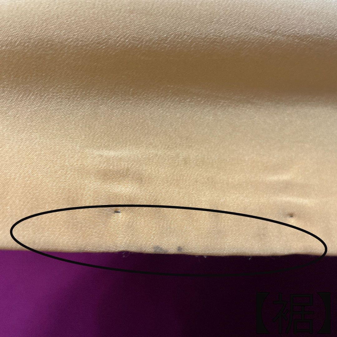 小紋 正絹 身丈157.5cm 裄丈63.5cm 袷 褐色 吉祥文様 Aランク 茶系 1115003583314