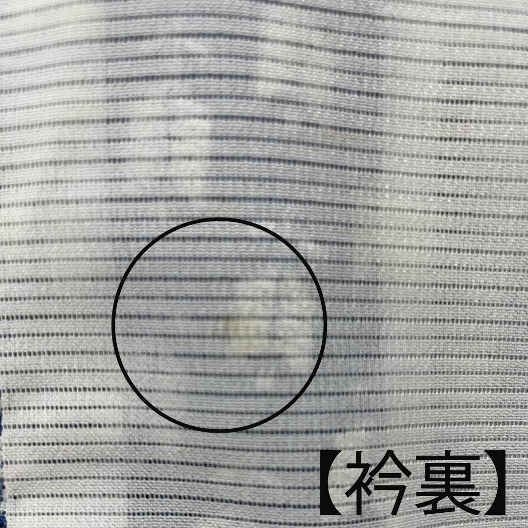 Summer Polyester Komon Length 151cm Sleeve length 62.5cm Hekiruriiro Tulip Silk B Rank Blue 1132000304217