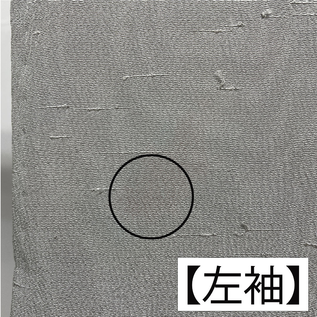 色無地 正絹 身丈163cm 裄丈68cm 白銅色(はくどういろ) ひげ紬地 一つ紋 丸に三ツ星 袷 Aランク グレー系 1114001713422