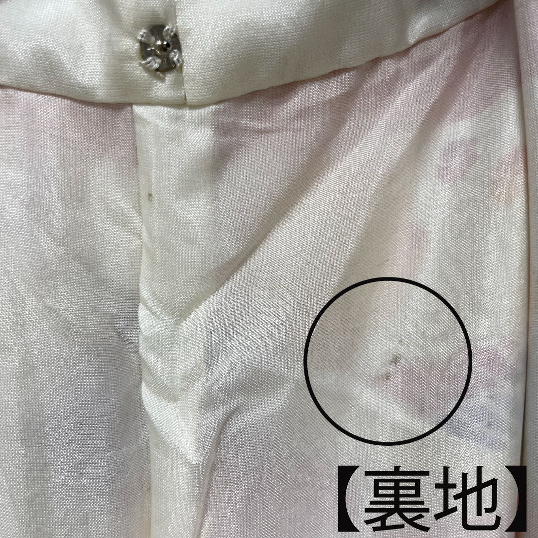 振袖 正絹 身丈151cm 裄丈62cm 袷 黄丹色 京紅型 吉祥文様 Aランク 橙系 1113001913226