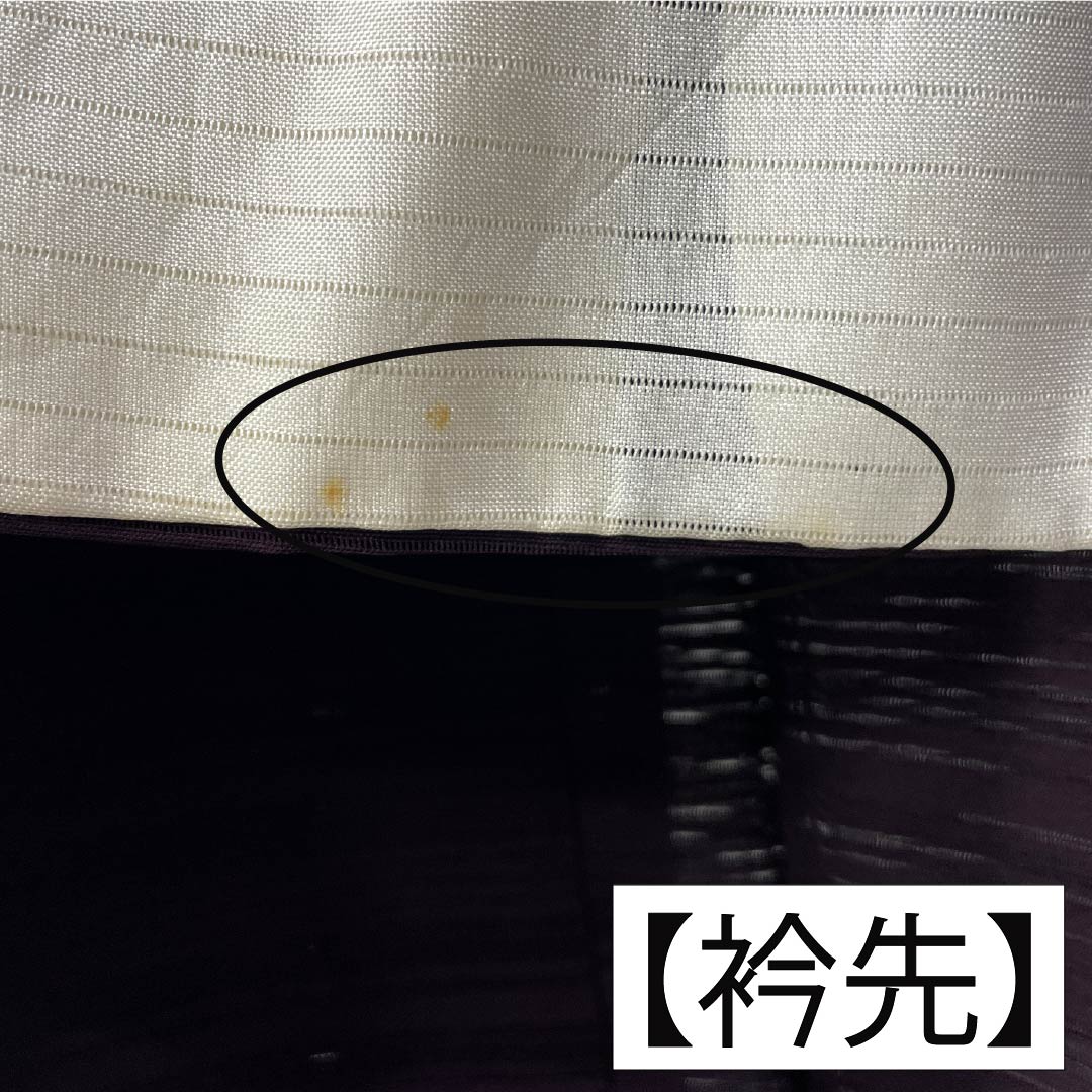夏物 正絹 色無地 身丈159cm 裄丈64.5cm 二人静色(ふたりしずかいろ) 絽 Aランク 紫系 1132002733320