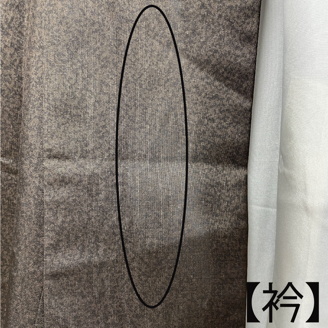 訪問着 袷 身丈167cm 裄丈64cm 消炭色 作家物 円相 正絹 Aランク 茶系 1112002473514
