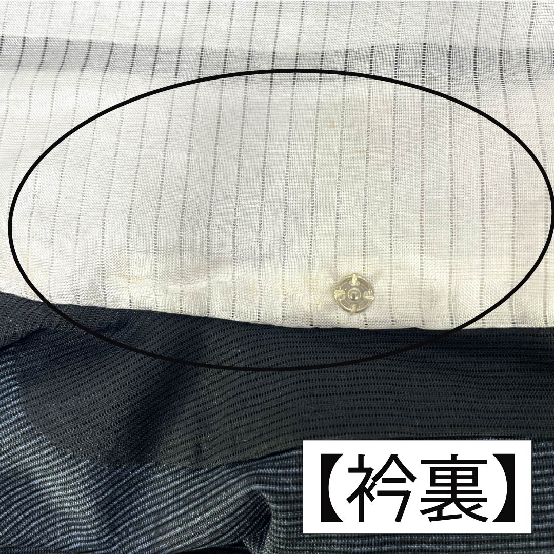 夏物 ポリエステル 付下げ Aランク 身丈153.5cm 裄丈64.5cm 草花模様 洗える着物 絽 黒系 1132005243210