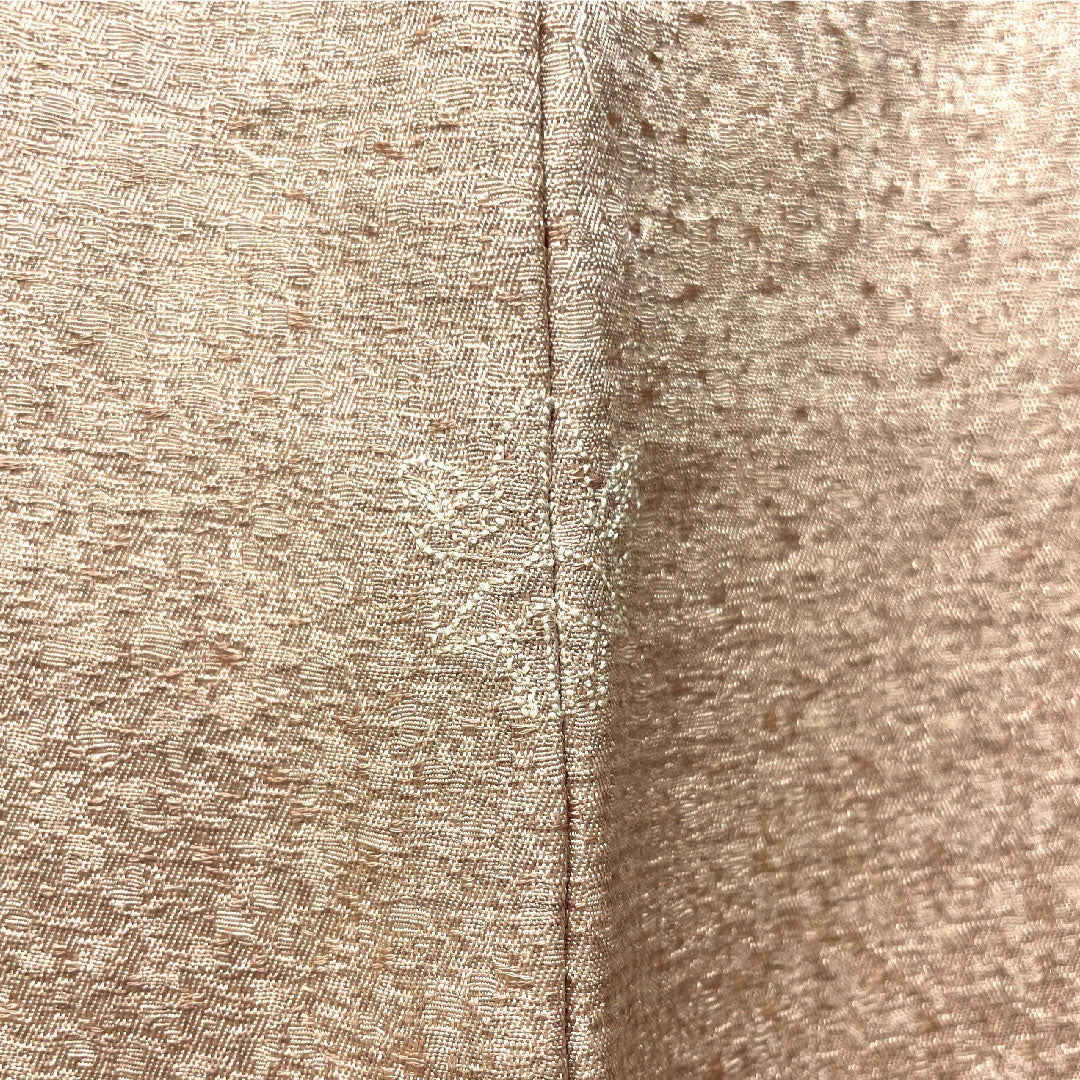 訪問着 正絹 袷 身丈158.5cm 裄丈64.5cm 今様色(いまよういろ) 付下げ 京友禅 刺繍 一つ紋 沢瀉 Aランク ピンク系 1112004633313