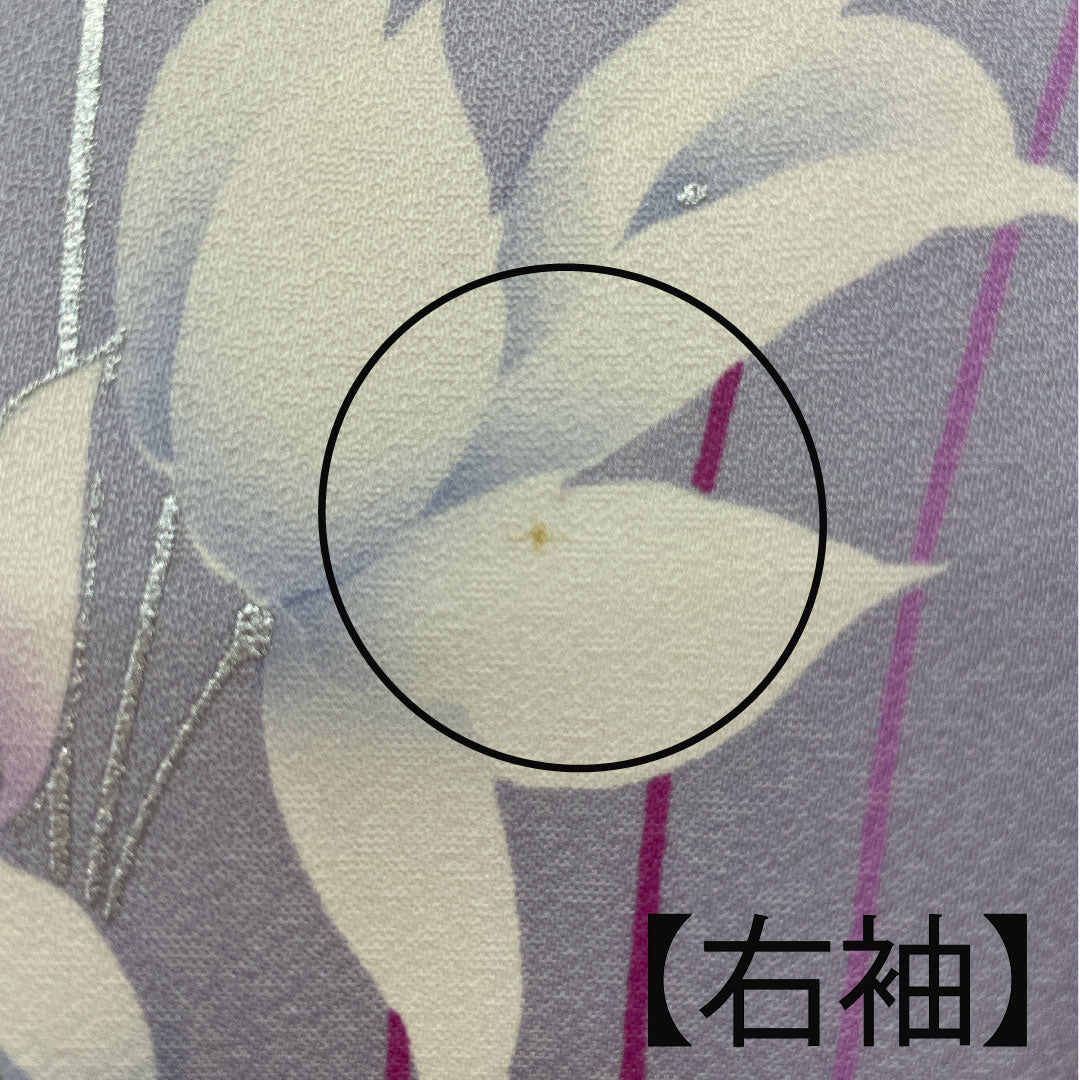 振袖 身丈165.5cm 裄丈64cm 袷 京友禅 花模様 正絹 Aランク ピンク系 1113000563513