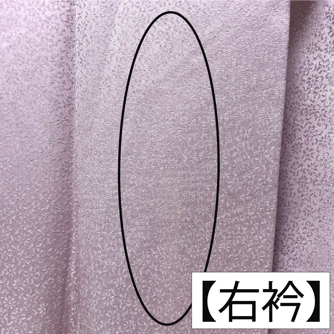 訪問着 正絹 Bランク 袷 身丈165.5cm 裄丈67.5cm 淡紅藤色(うすべにふじいろ) 付下げ 草花 紫系 1112007404520