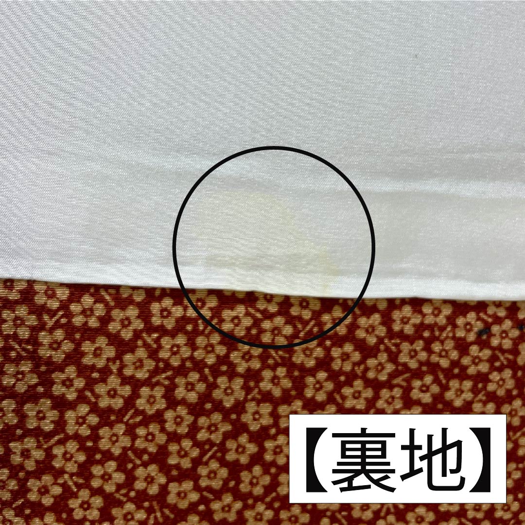 訪問着 正絹 Aランク 袷 身丈156.5cm 裄丈61.5cm 丁子茶色(ちょうじちゃいろ) 京紅型 吉祥文様 橙系 1112006253326