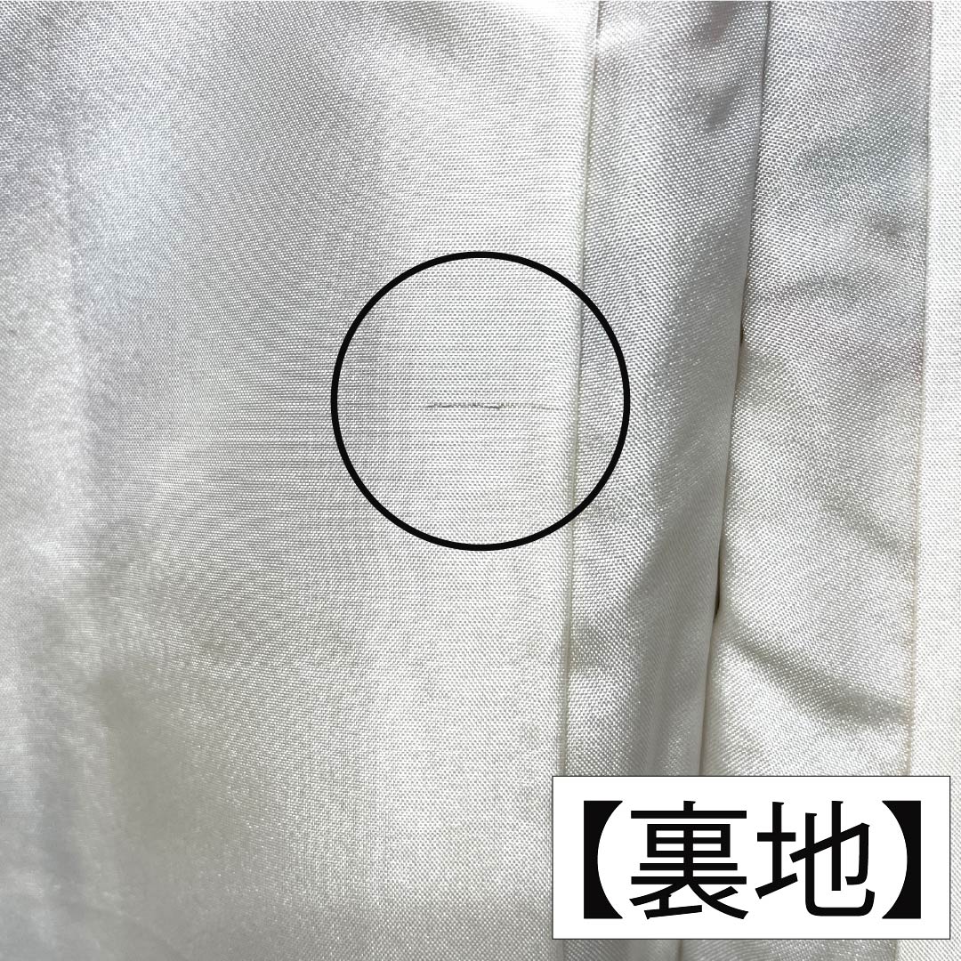 訪問着 正絹 Sランク 袷 身丈156.5cm 裄丈63.5cm 練色(ねりいろ) 京友禅 横段 古典柄 クリーム系 1112007712315