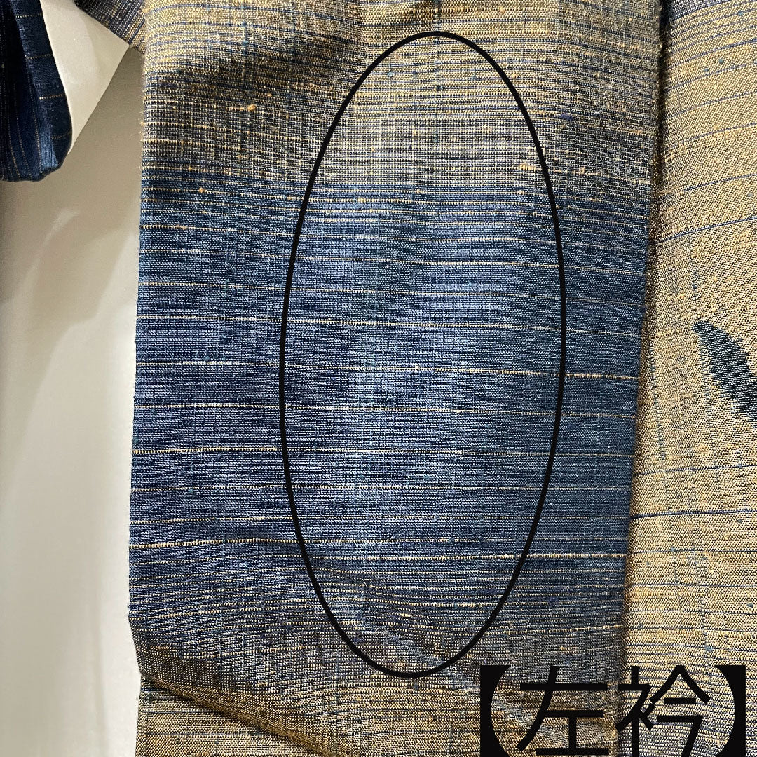 十日町紬 正絹 身丈163cm 裄丈65.5cm 勇屋織物 しゃれ物語 Sランク 袷 グラデーション系 1116003332499