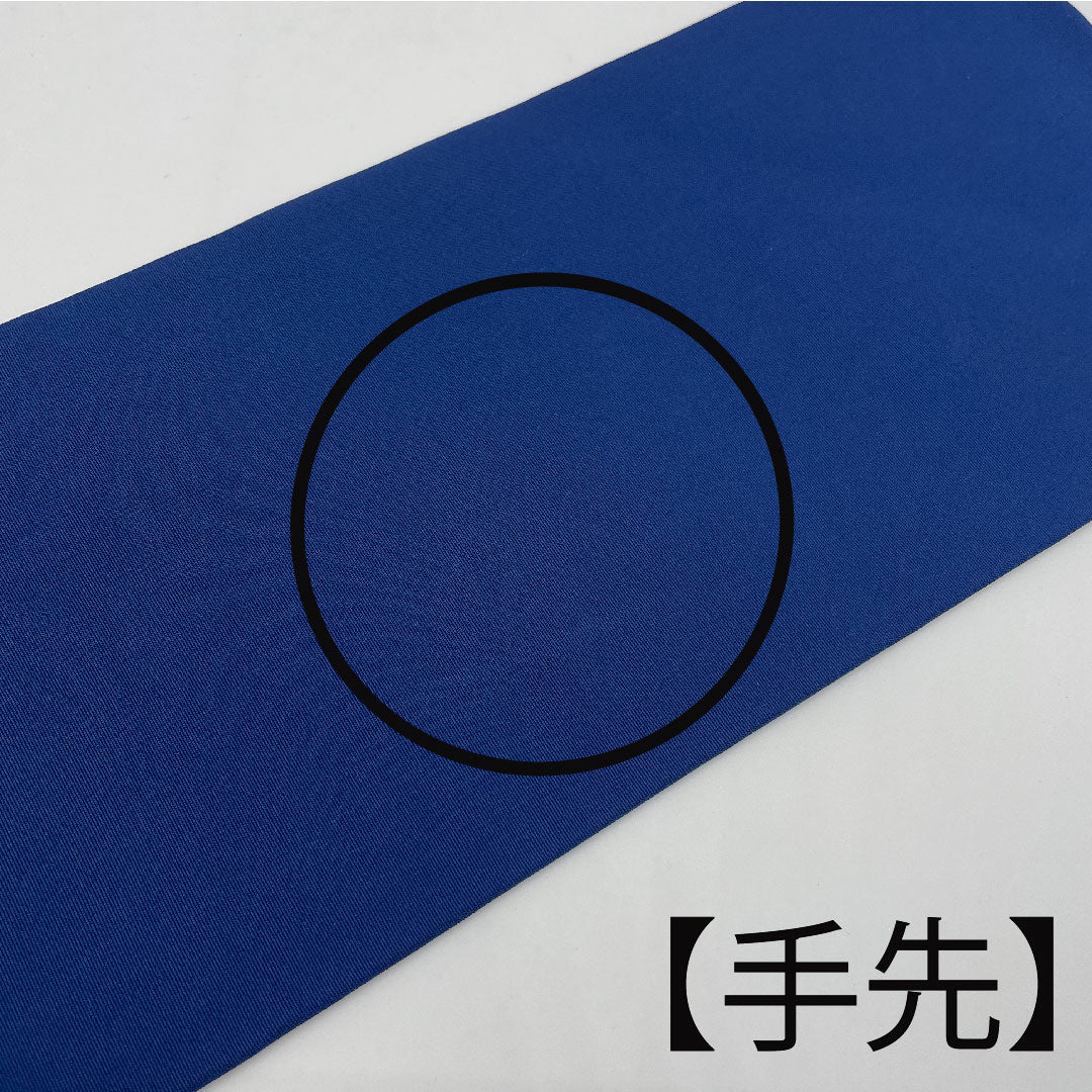 名古屋帯 染め帯 花模様 帯丈374cm 正絹 Aランク ポイント柄 カジュアル 紺系 1124002323318 名古屋仕立て