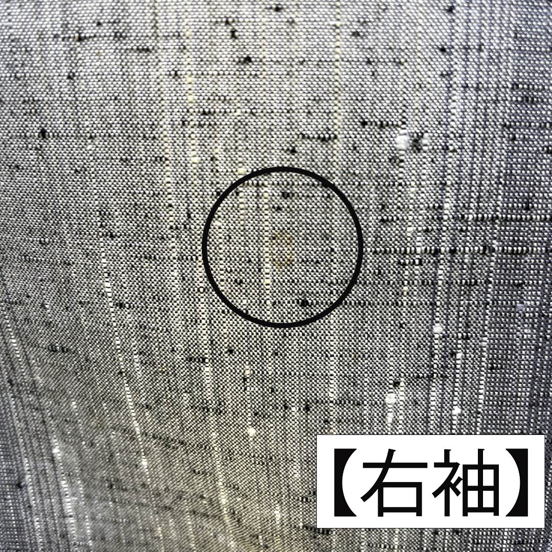 男物 正絹 Aランク 身丈cm 裄丈cm 縞 紬地 羽織紐付き グラデーション系 1119001103199