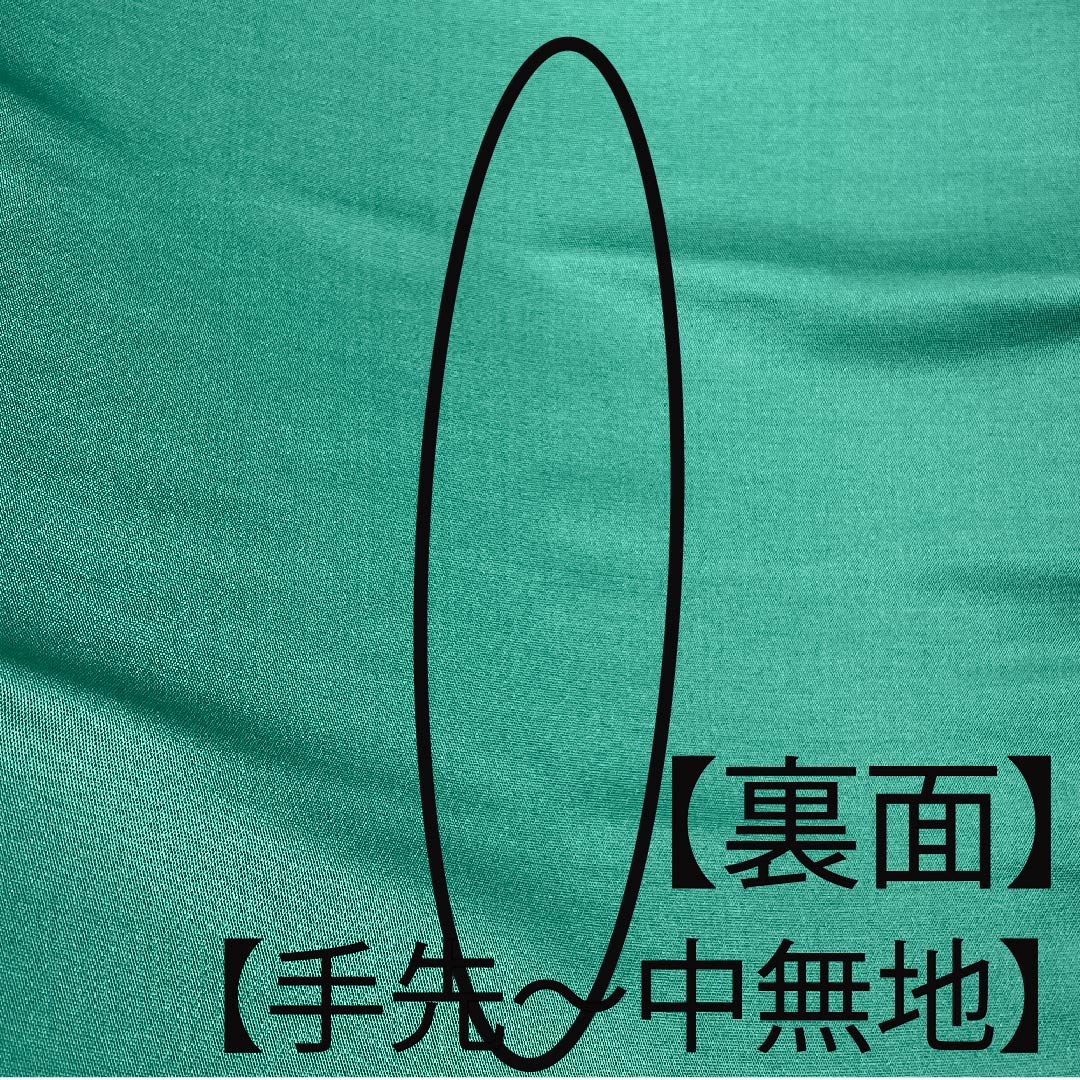 袋帯 千種色(ちぐさいろ) 銀通し 辻ヶ花 帯丈428cm 正絹 Sランク ポイント柄 セミフォーマル 緑系 1123008822319