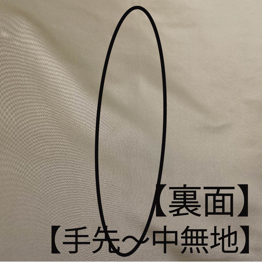 袋帯 素色(しろいろ) 波涛遺宝文吉祥文様 流水 帯丈448cm 正絹 Aランク 六通 フォーマル 白系 1123009843311