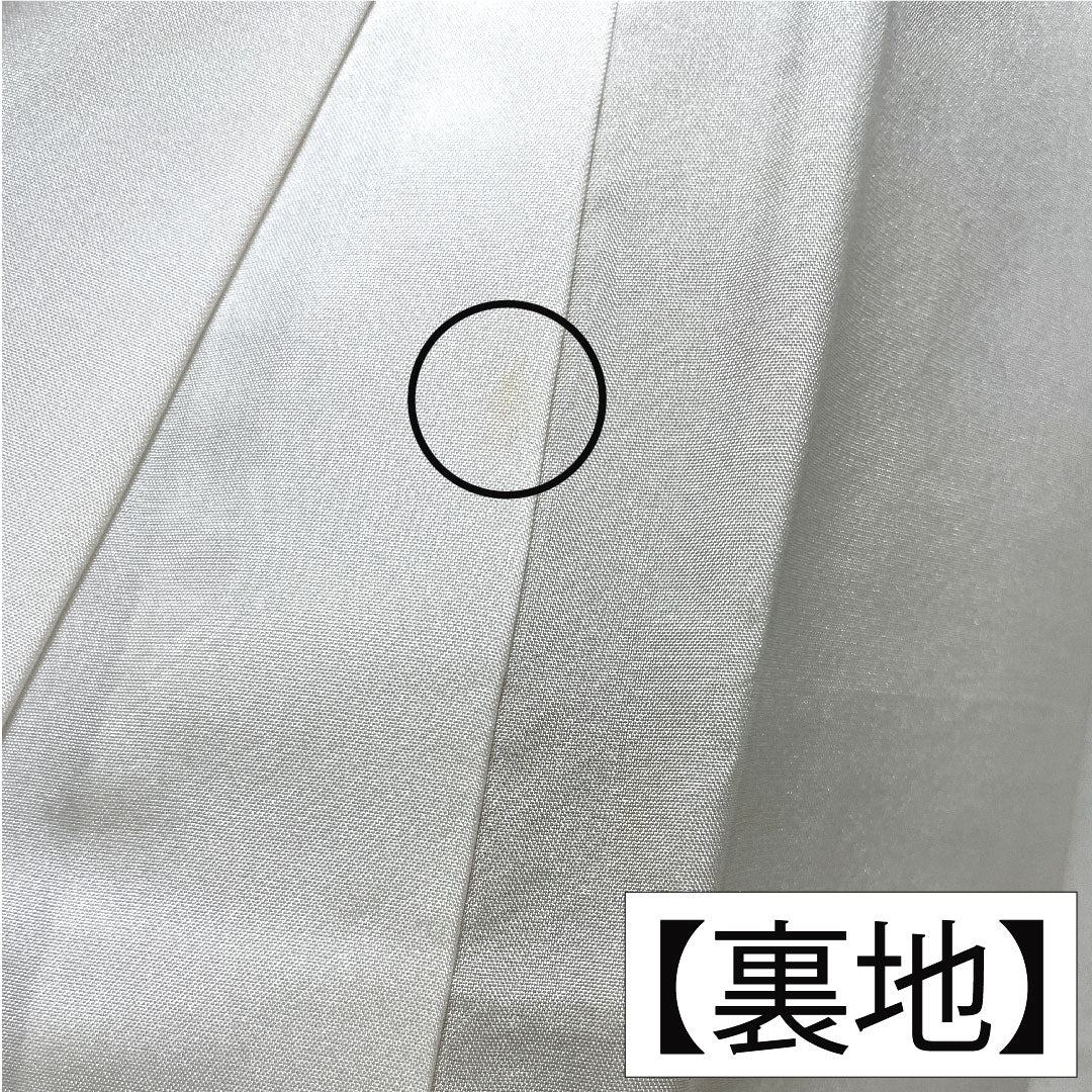 訪問着 正絹 袷 身丈156.5cm 裄丈63cm 窃黄色(せっこういろ) 京友禅 桜 菊 萩 Aランク 黄系 1112005243323