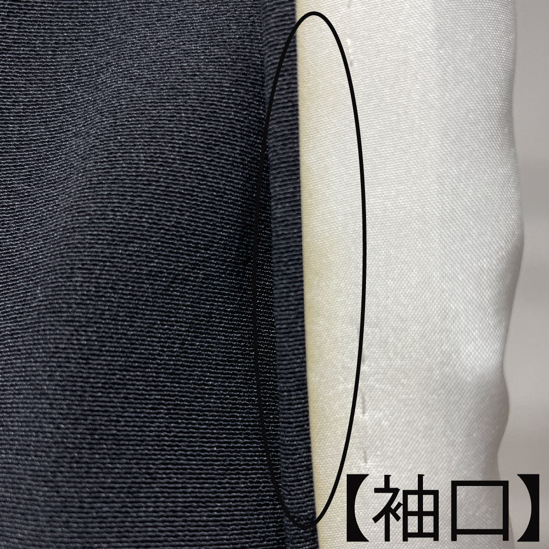 黒留袖 身丈150cm 裄丈63.5cm 袷 桐屋翠山工房 辻ヶ花 丸に沢瀉 正絹 Sランク 五つ紋 黒系 1111001122110