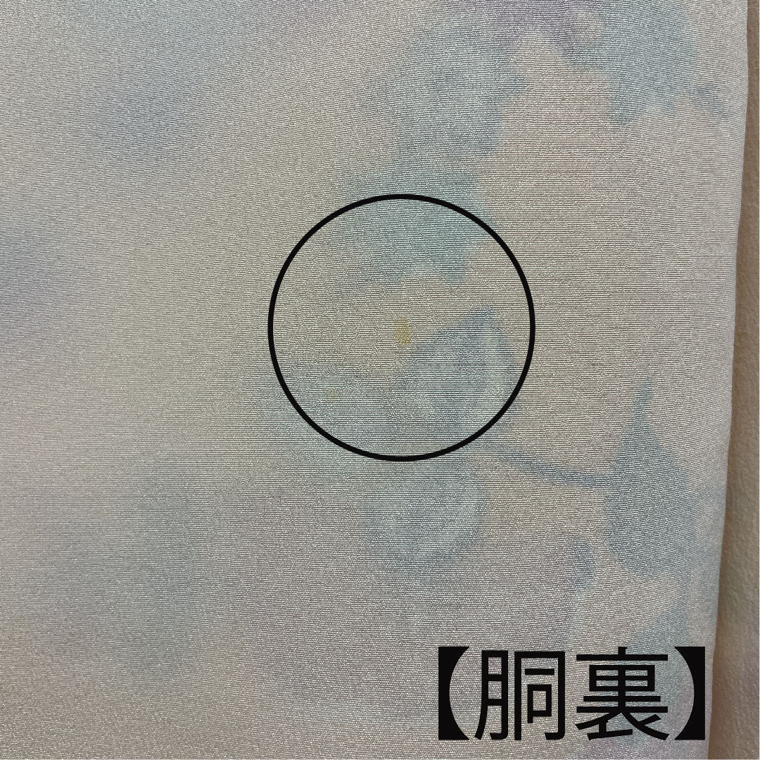 小紋 身丈156.5cm 裄丈64cm 袷 紅型 正絹 Aランク 黄系 1115002033323