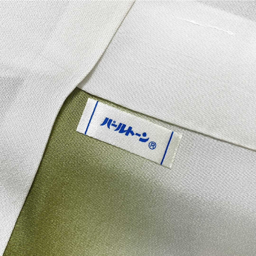 訪問着 正絹 Aランク 袷 身丈155cm 裄丈58.5cm 裏葉色(うらはいろ) 螺鈿煌彩 金彩加工 吉祥文様 丹後ちりめん 八丁水撚り 緑系 1112007423319