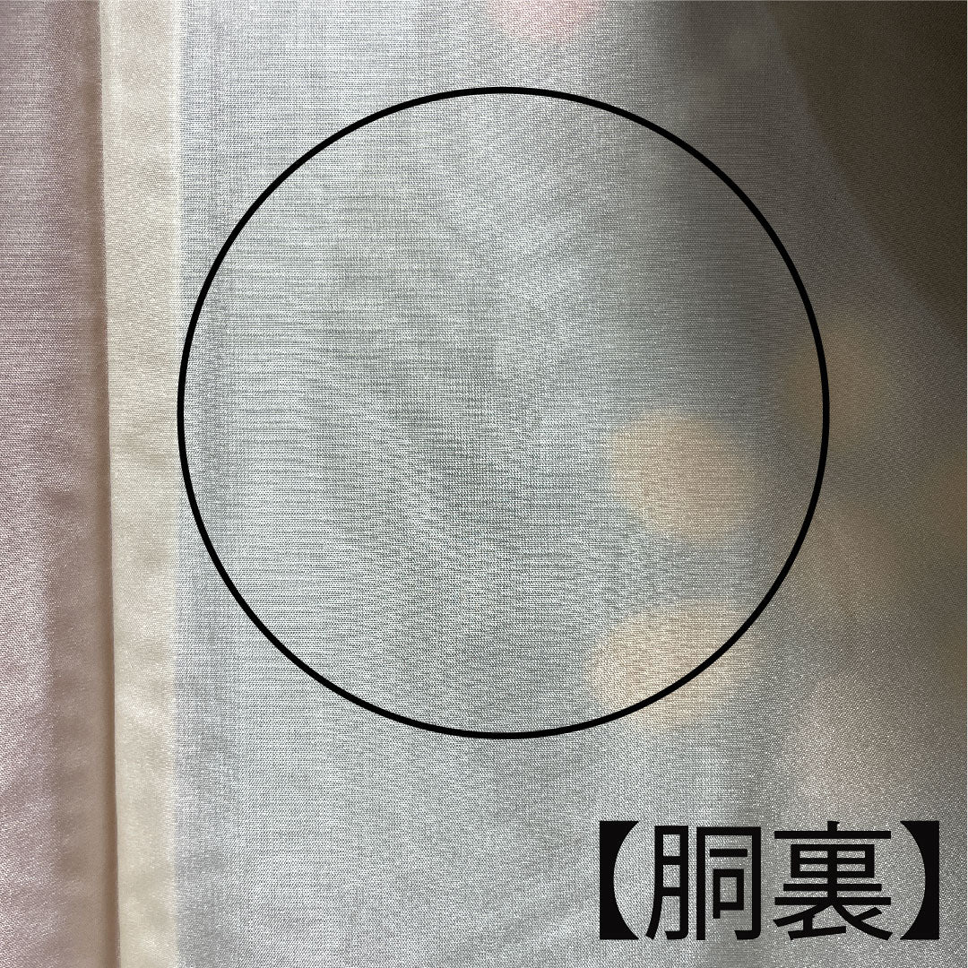 色無地 長春色 菊 八重片喰 身丈153.5cm 裄丈61cm 袷 正絹 Aランク ピンク系 1114000593213