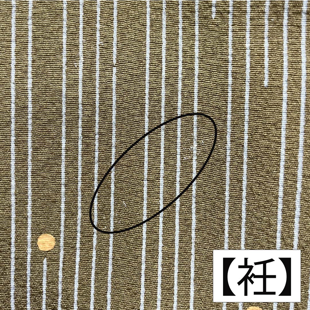 訪問着 正絹 Bランク 袷 身丈158.5cm 裄丈66cm 桑染色(くわぞめいろ) 一つ紋 三ツ松 熨斗 梅 菊 茶系 1112007324314