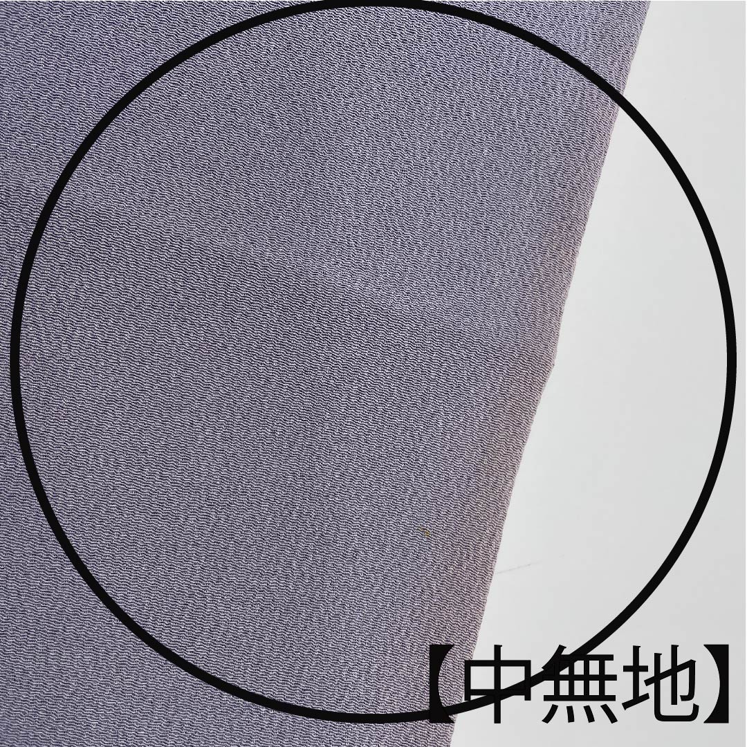 Nagoya obi, purple-gray, crepe fabric, Tsujigahana pattern, obi length 381cm, pure silk, B rank, point pattern, casual, purple, 1124004774320, Nagoya style