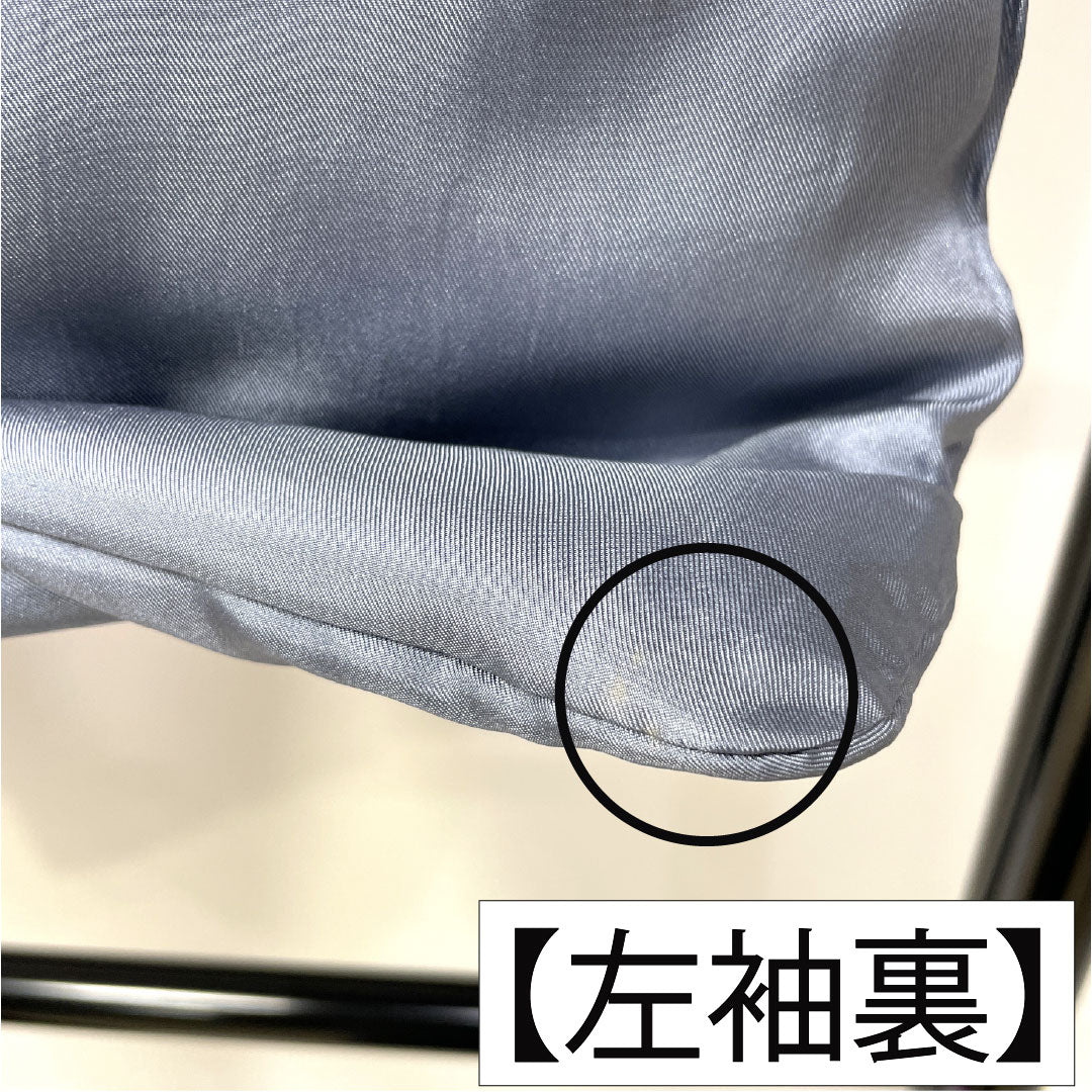 男物 ウール Aランク 身丈90cm 裄丈69.5cm 鉄紺色(てつこんいろ) 紺系 1119001653118