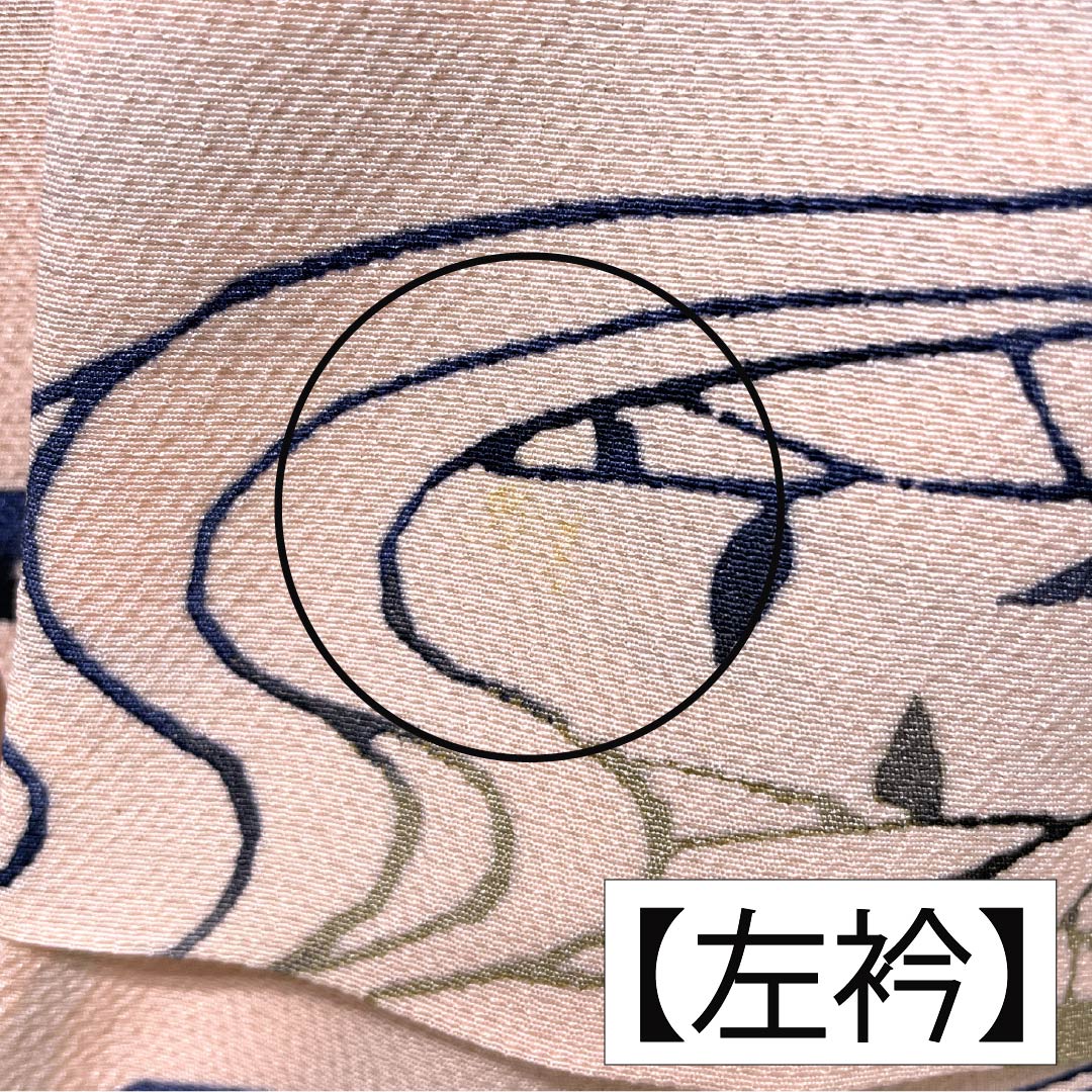 小紋 正絹 Sランク 身丈153.5cm 裄丈64cm 袷 乙女色(おとめいろ) 京紅型 茶屋辻 ピンク系 1115007702213