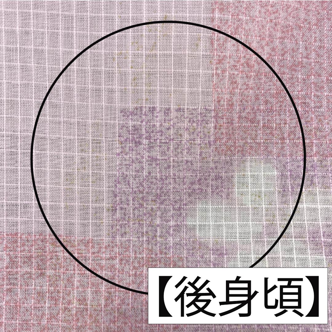 浴衣 木綿 身丈159cm 裄丈65.5cm Bランク 単衣 ピンク系 唐棣色(にわうめいろ) 八重桜 1118006074313