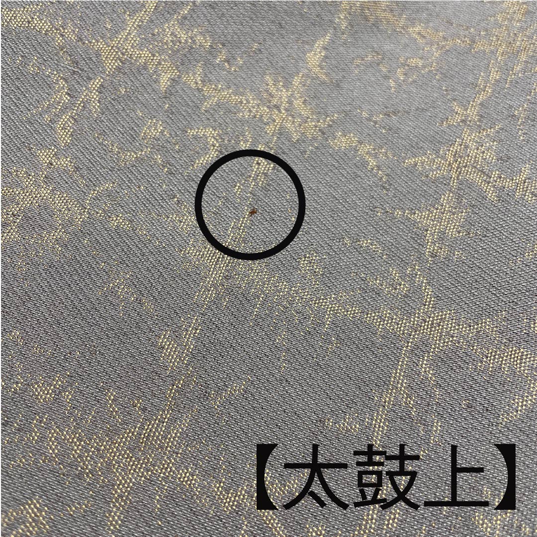 袋帯 錫色(すずいろ)辻ヶ花 ふくれ織 格子 帯丈452cm 正絹 Aランク ポイント柄 フォーマル グレー系 1123005593422