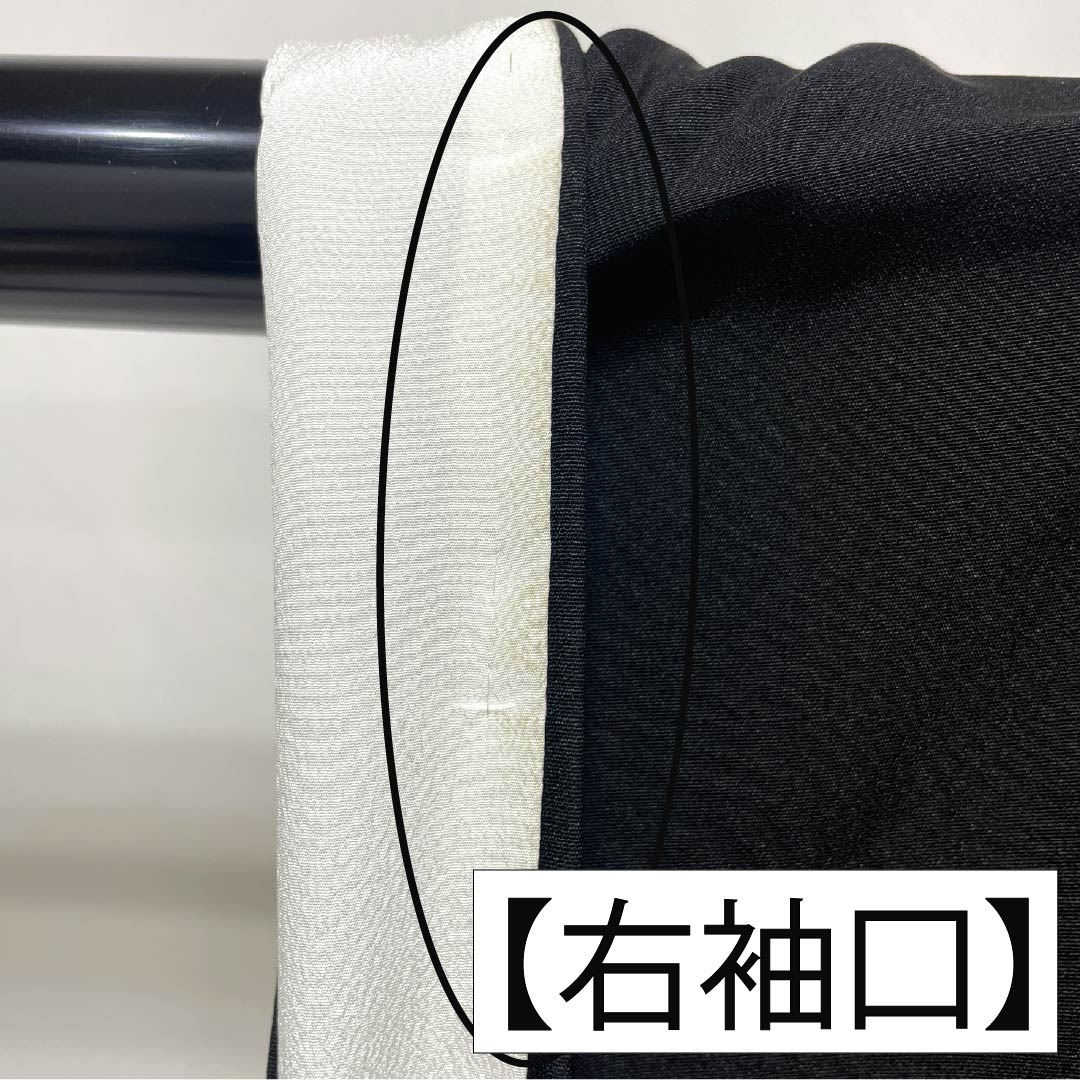 Black Tomesode Kimono, Pure Silk, Grade A, Length 156cm, Sleeve Length 64cm, Lined, Kyoto Yuzen, Five Crests, Gosan Paulownia, Phoenix, Fan Design, Five Crests, Black, Item Number 1111002093310