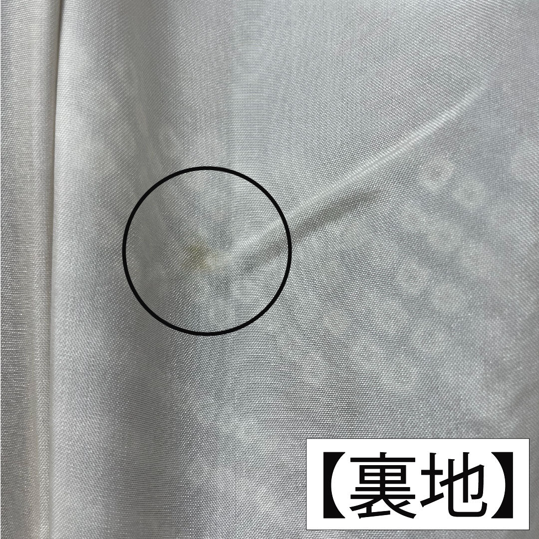 訪問着 正絹 袷 身丈154cm 裄丈63cm 瑠璃色 部分絞り 刺繡 Aランク 紺系 1112004103218