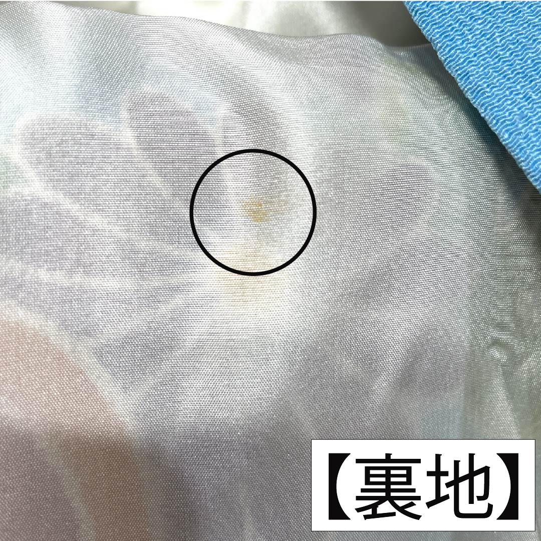 振袖 正絹 Aランク 身丈166.5cm 裄丈64.5cm 袷 水色(みずいろ) 京紅型 ちりめん地 吉祥文様 梅 松 水色系 1113002543524