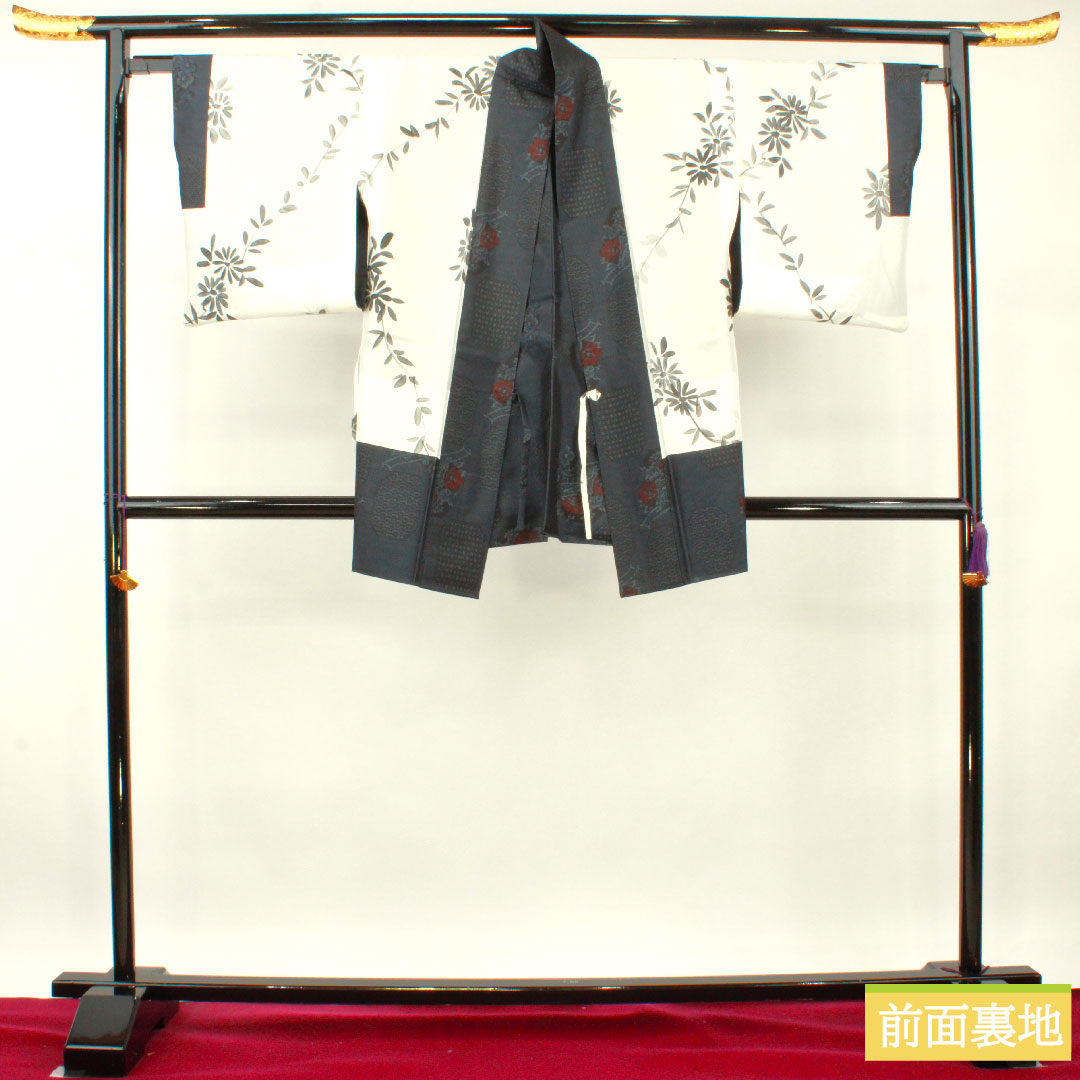 大島紬 正絹 身丈157cm 裄丈64.5cm アンサンブル Sランク 袷 紺系 1116003242318