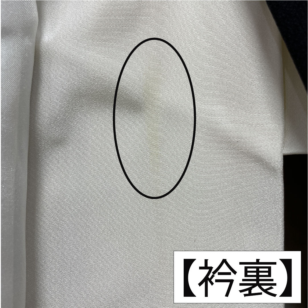 Black formal kimono, pure silk, length 155cm, sleeve length 63.5cm, lined, artist work, Kyoto Yuzen, flower cart, five crests, ivy, B rank, black, 1111001454310