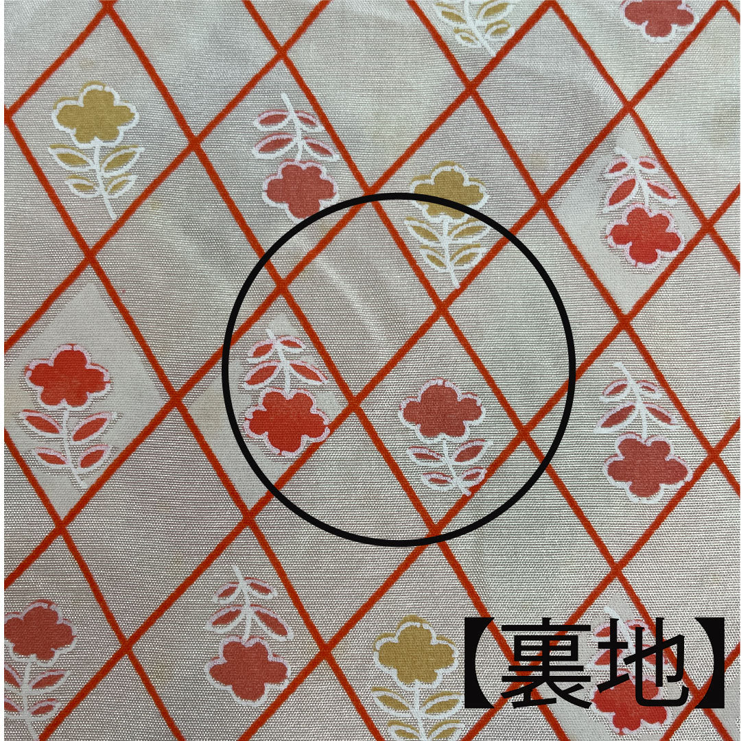 羽織 身丈82cm 裄丈62.5cm 中紅色 絞り 幾何学模様 正絹 Aランク 袷 ピンク系 1117000263913