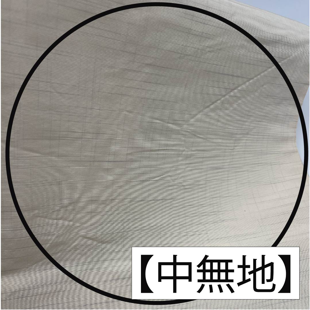 袋帯 正絹 生成り色(きなりいろ) 魚 花 帯丈442cm Sランク 六通 カジュアル クリーム系 1123012522315