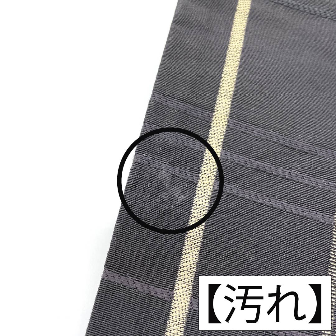 半幅帯 ポリエステル Bランク リバーシブル うさぎ 桜 笹 格子 帯丈448cm 黒系 1125005014410