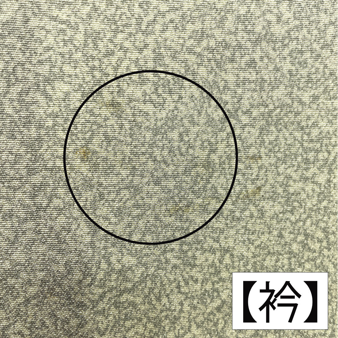 訪問着 正絹 袷 身丈155cm 裄丈62cm 裏葉色(うらはいろ) 京友禅 タタキ染 草花模様 作家物 Aランク 緑系 1112005413319