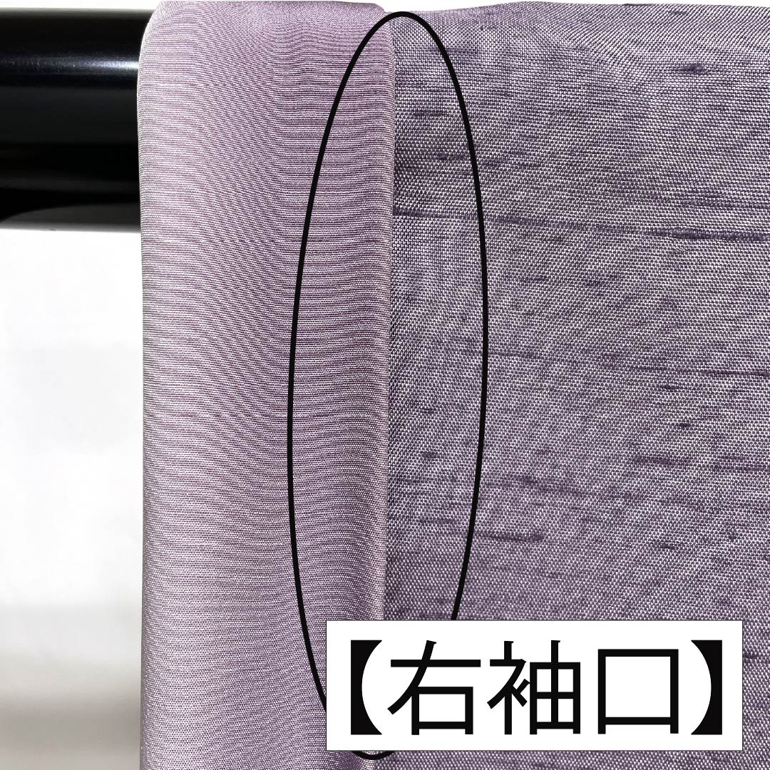 訪問着 正絹 Aランク 袷 身丈165.5cm 裄丈63cm 半色(はしたいろ) 京加賀友禅 付下げ 紬地 作家物 花 紫系 1112007503520