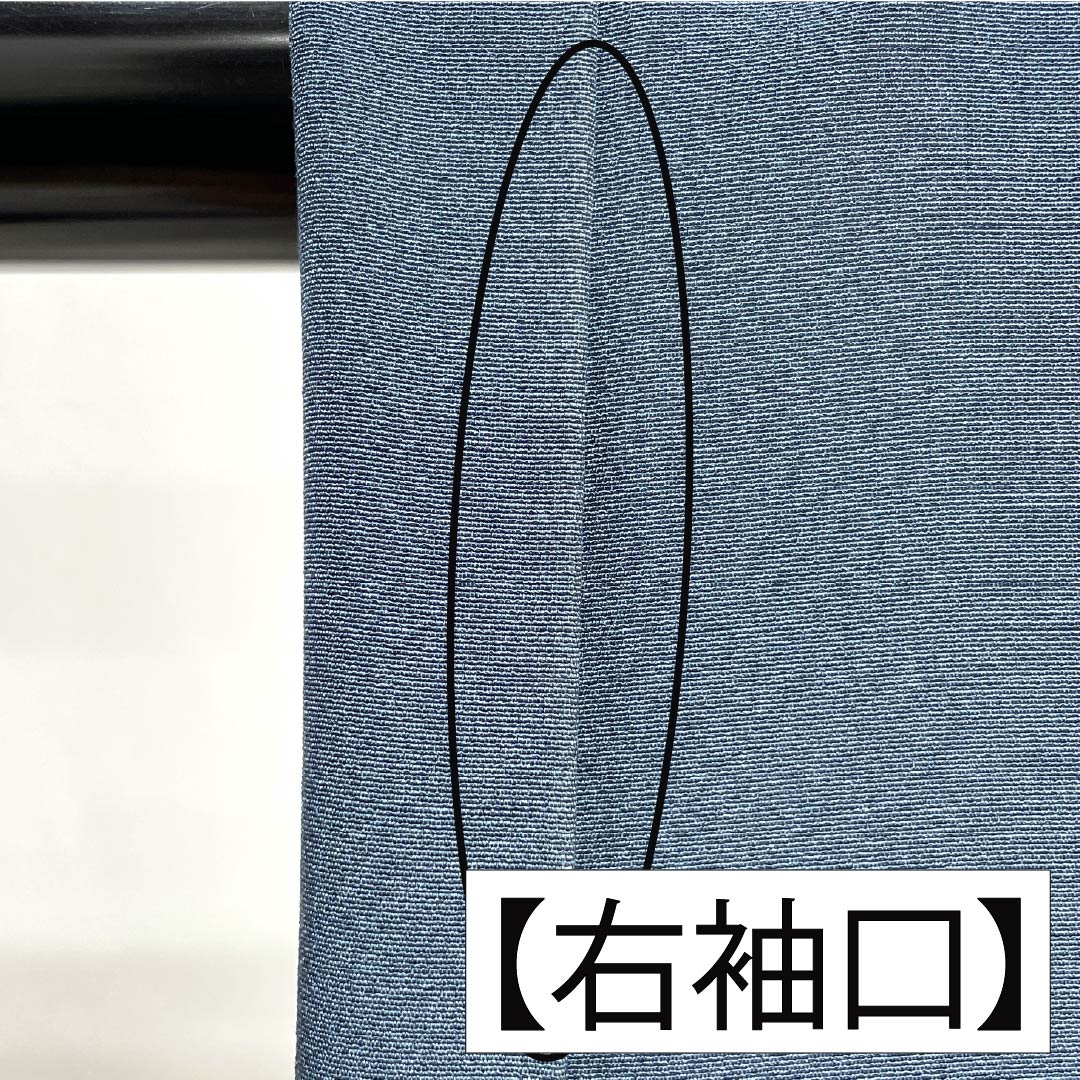 訪問着 正絹 Aランク 袷 身丈165.5cm 裄丈67cm 裏色(うらいろ) 京友禅 付下げ 草花 青系 1112006773517