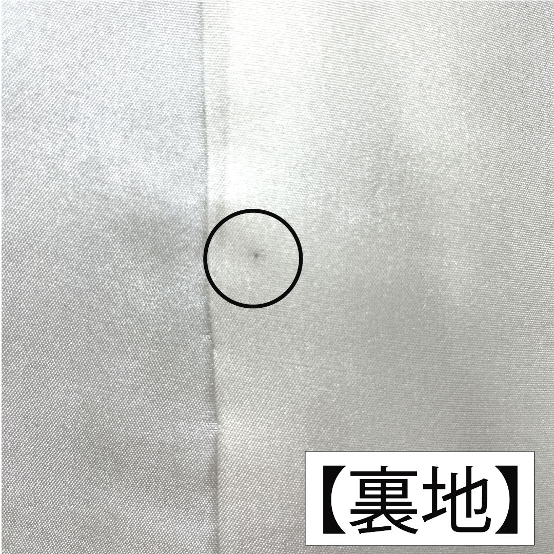 色無地 正絹 身丈159cm 裄丈66cm 素無地 斉藤三才 作家物 丹後ちりめん 袷 Sランク 紫系 1114001762320