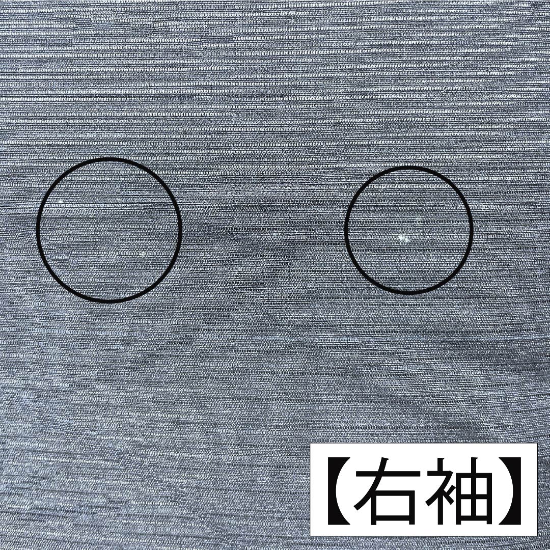 夏物 正絹 色無地 Aランク 身丈159.5cm 裄丈64.5cm 濃紺色(のうこんいろ) 草花模様 紋紗 紗 紺系 1132003723318