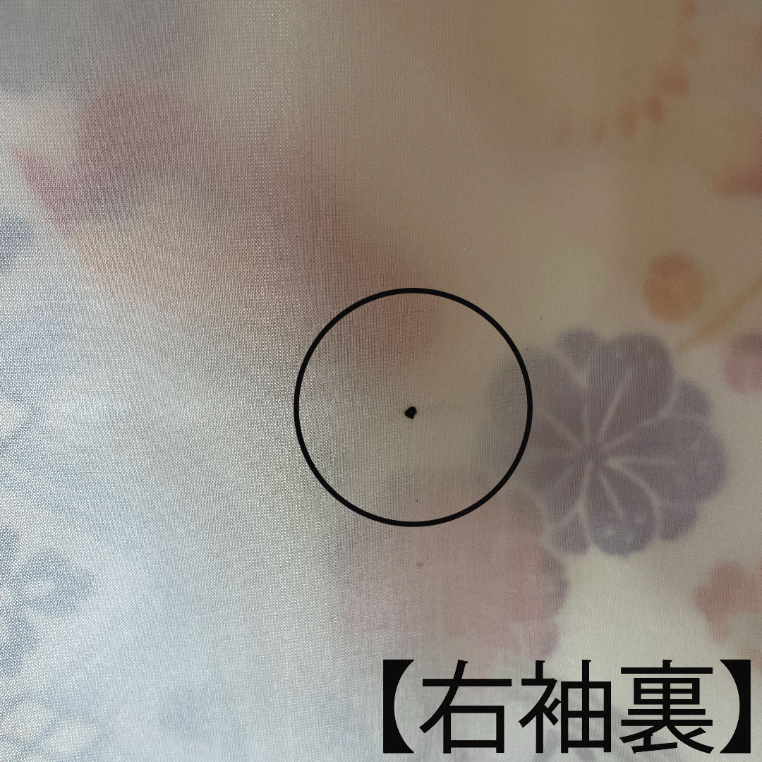 振袖 正絹 身丈151cm 裄丈62cm 袷 黄丹色 京紅型 吉祥文様 Aランク 橙系 1113001913226