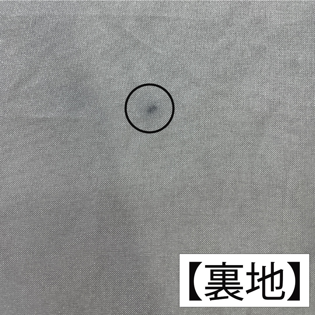 小紋 ポリエステル 身丈161.5cm 裄丈63.5cm 袷 洗える着物 染め疋田 Aランク 黒系 1115004583410