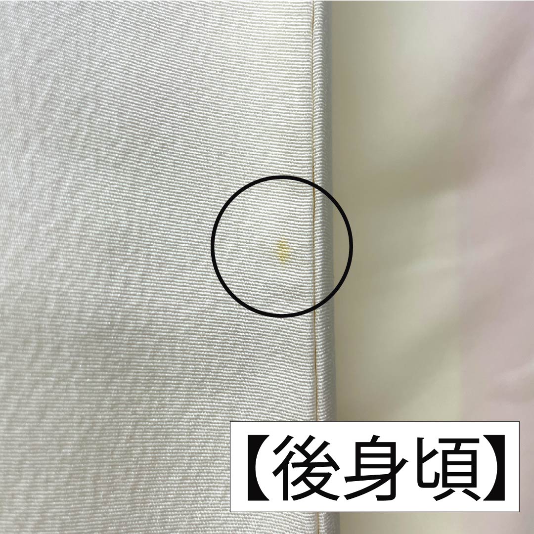 訪問着 正絹 Aランク 袷 身丈157.5cm 裄丈62cm 乳白色(にゅうはくしょく) 京友禅 雲取り しつけ糸付き 白系 1112006563311