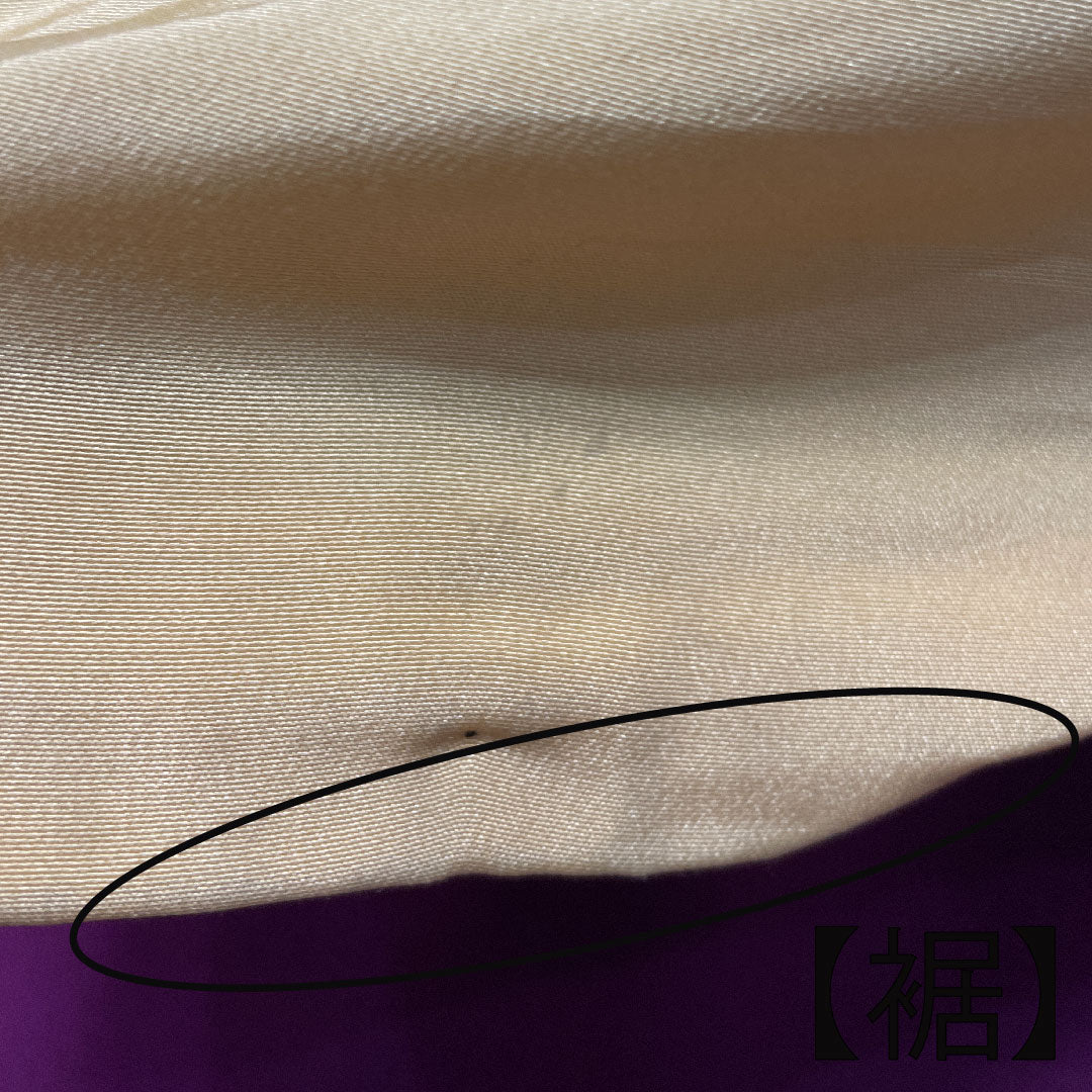 小紋 正絹 身丈157.5cm 裄丈63.5cm 袷 褐色 吉祥文様 Aランク 茶系 1115003583314