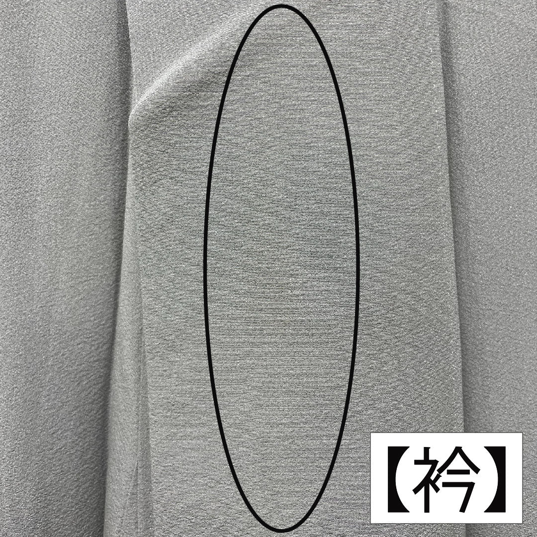 彩色留袖、纯丝、长度 157 厘米、袖长 63.5 厘米、衬里、锡色、风景图案、三个徽章、常春藤、艺术家的作品、飞騨高山、珍珠色调、A 等级、灰色、1111001363322