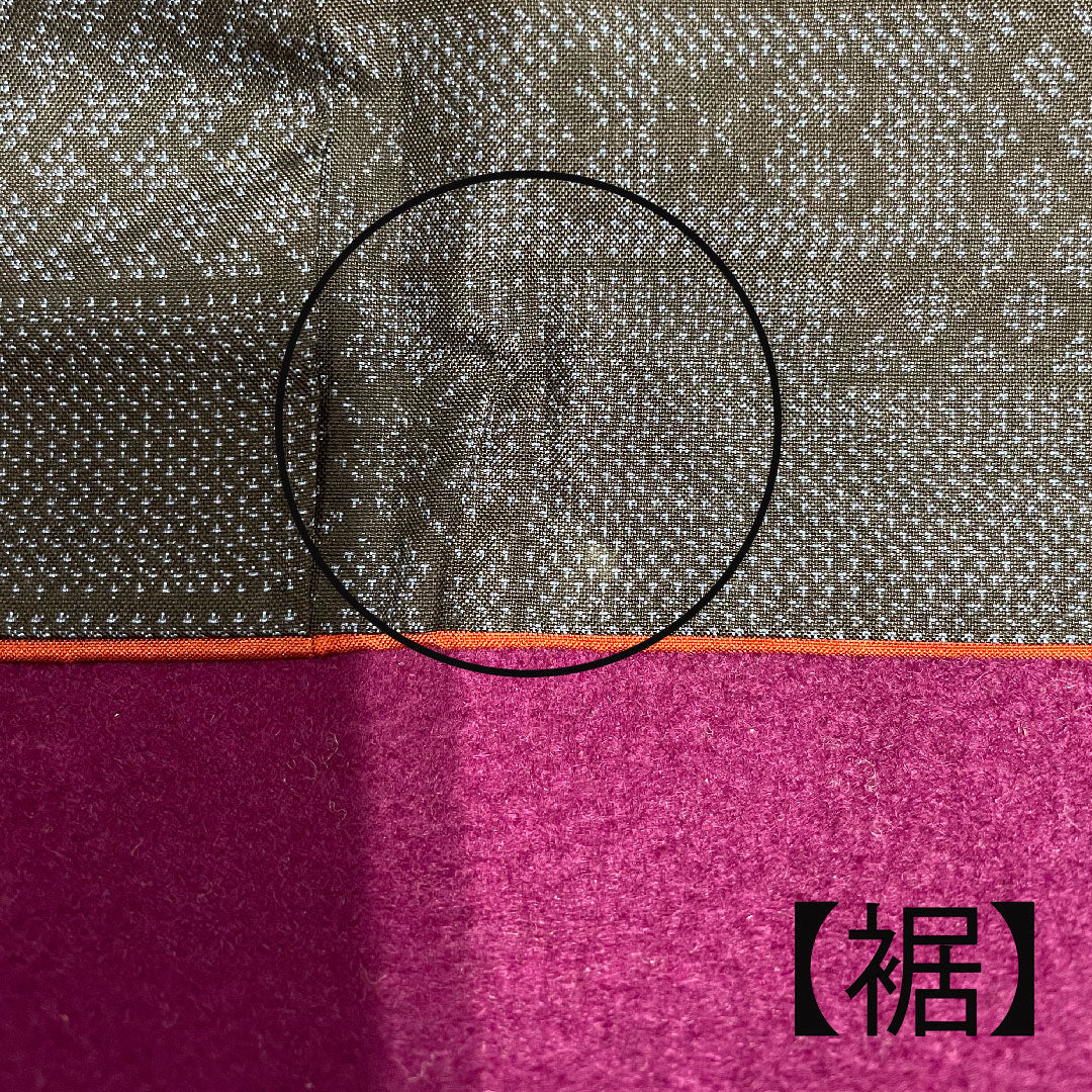 大島紬 身丈169.5cm 裄丈68cm 経緯絣 正倉院文様 正絹 Aランク 袷 紺系 1116001863518