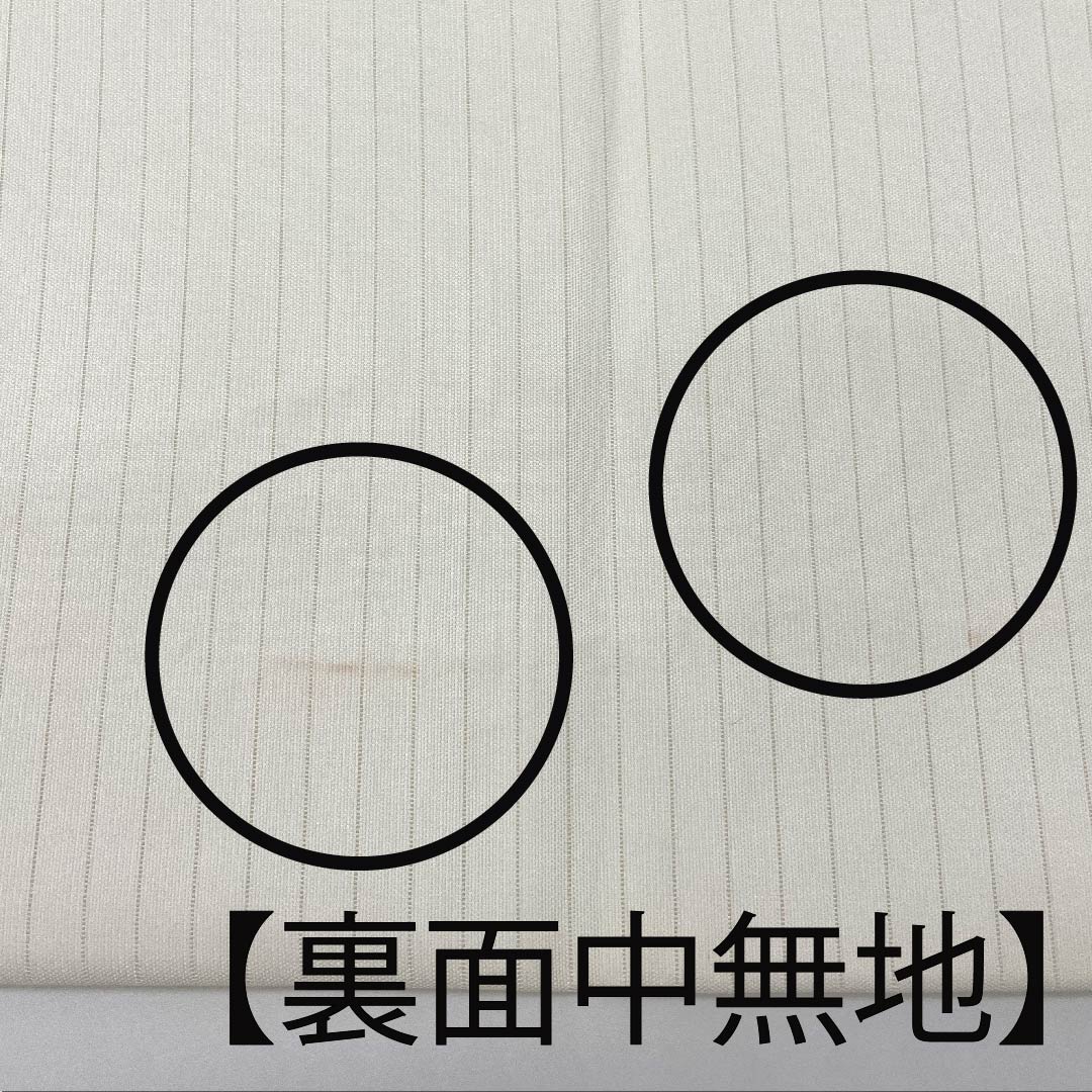 名古屋帯 白色 夏帯 絽 抽象模様 染帯 帯丈356.5cm 正絹 Aランク ポイント柄 カジュアル 白系 1124004303311 名古屋仕立て