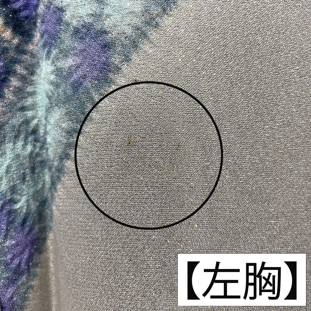 訪問着 正絹 袷 身丈159.5cm 裄丈64.5cm 紫鼠色(むらさきねずいろ) 辻ヶ花 金通し Aランク グレー系 1112005063322